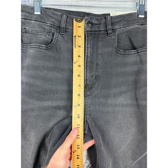 American Eagle Curvy Mom Jeans Black NEW 6 X-Long High Rise Stretch Tall Classic - Picture 5 of 8